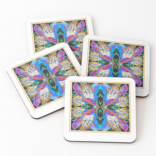 Item preview, Floral Tile Assemblage designed and sold by artistoutfitter.