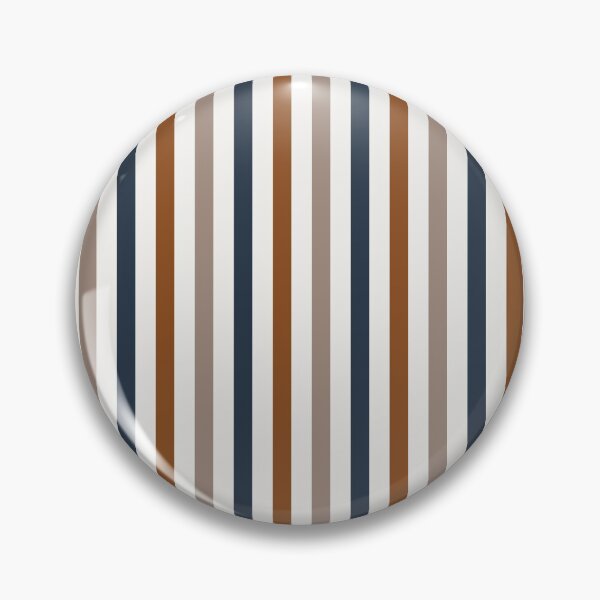 Item preview, warm beige cinnamon navy stripes pattern designed and sold by venus-ian.