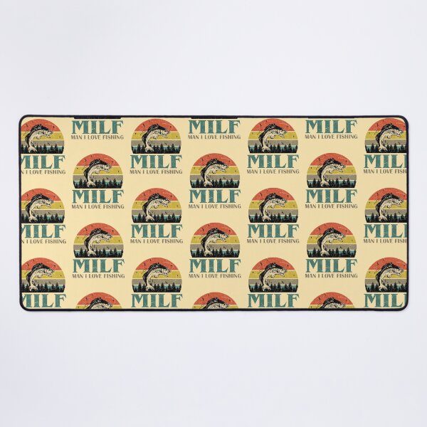 Item preview, MILF Man I Love Fishing Retro Vintage Sunset Funny Fishing Gift designed and sold by EvengoDesign89.