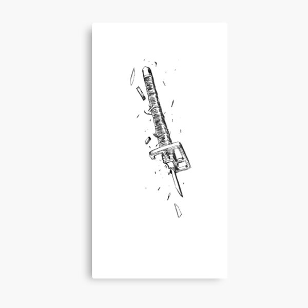 Broken Sword Metal Prints For Sale Redbubble