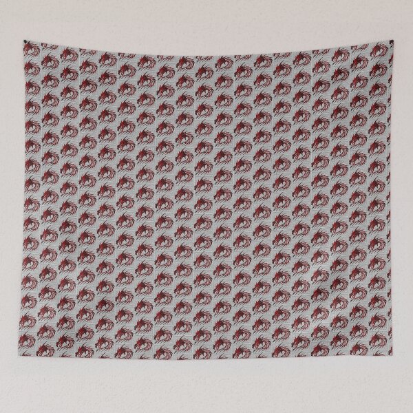Item preview, Mosaic red dragon head designed and sold by Keywebco.