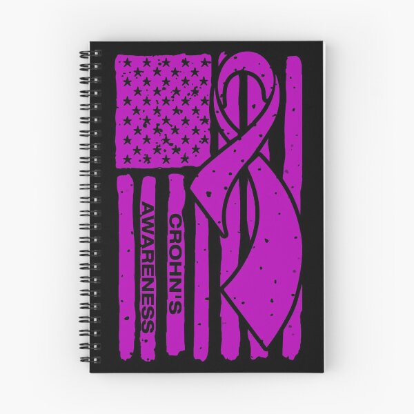 Item preview, Crohn's Awareness Ribbon American Flag designed and sold by Tadmab.