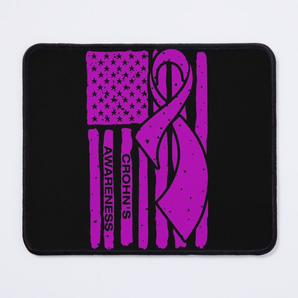 Item preview, Crohn's Awareness Ribbon American Flag designed and sold by Tadmab.