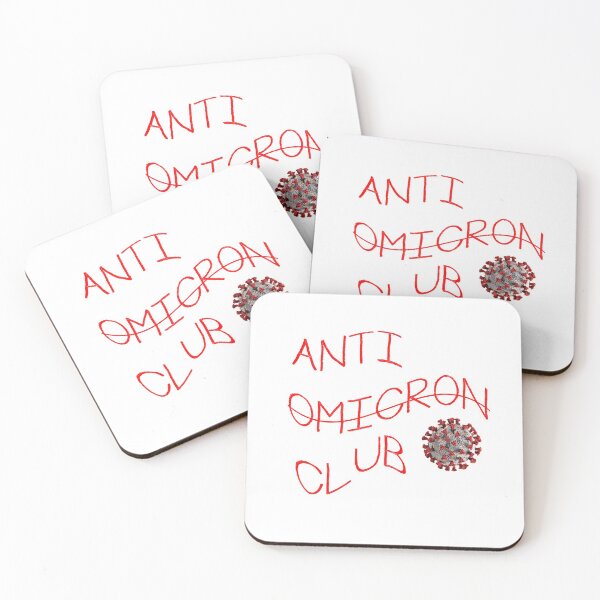 Item preview, Anti Omicron Club designed and sold by Cloud7Stickers ..