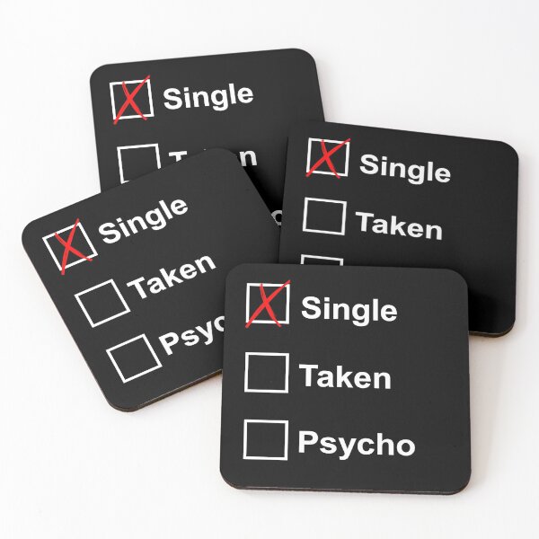 Item preview, TAKEN SINGLE PSYCHI T-SHIRT CLASSIC & FUNNY designed and sold by Haitam771.