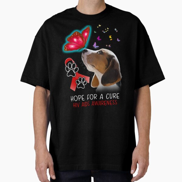 Item preview, Beagle Hope For A Cure Hiv Aids Awareness designed and sold by Grooffos.