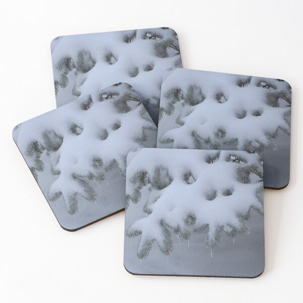 Item preview, Colorado Blue Spruce Tree Branches Snow Covered Ice designed and sold by JariHawk.
