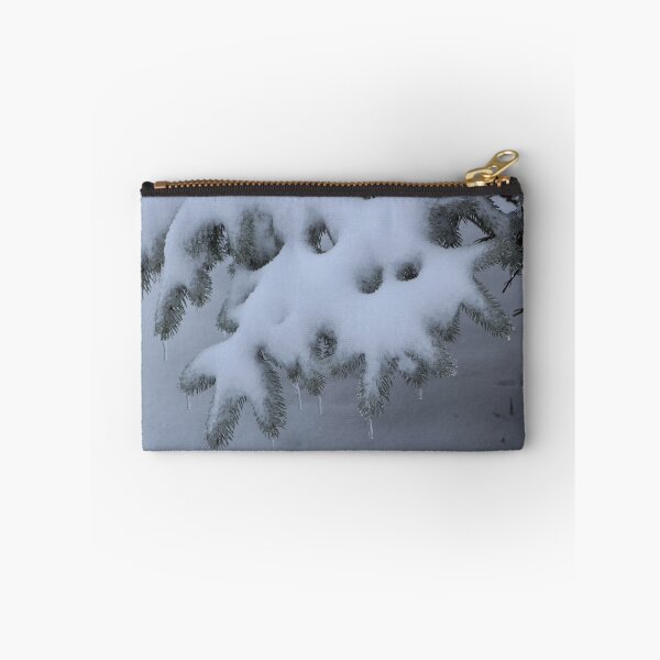 Item preview, Colorado Blue Spruce Tree Branches Snow Covered Ice designed and sold by JariHawk.