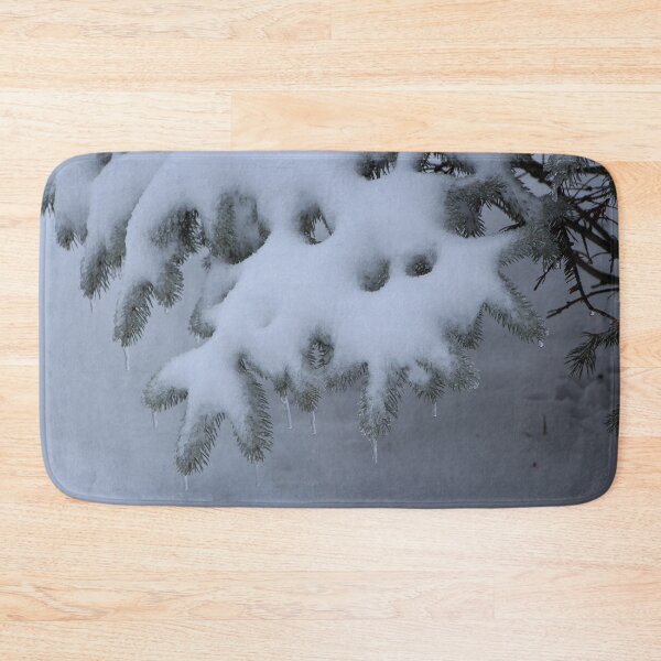 Item preview, Colorado Blue Spruce Tree Branches Snow Covered Ice designed and sold by JariHawk.