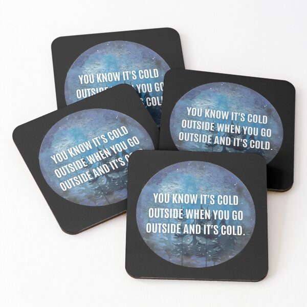 Item preview, Funny You Know It's Cold Outside When You Go Outside and It's Cold Humorous Hate Winter designed and sold by Purple Fern Art.
