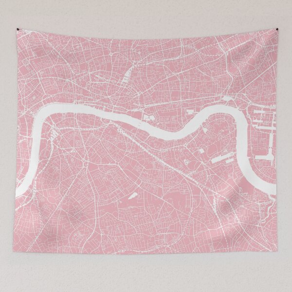 Item preview, London, UK, City Map - Pink designed and sold by helloadventure.
