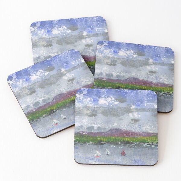 Item preview, Layered Gelliprint of Trearddur Bay - 2 designed and sold by LymphomaLass.
