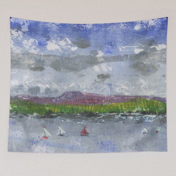Item preview, Layered Gelliprint of Trearddur Bay - 2 designed and sold by LymphomaLass.
