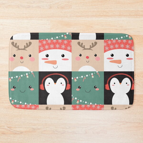 Item preview, Cute Kawaii Christmas pattern  designed and sold by smoochugs.