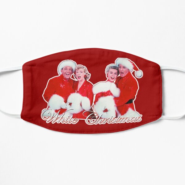 A White Christmas 50s 60s Retro Holiday Tribute Flat Mask