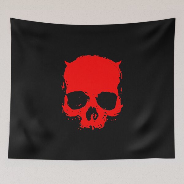 Item preview, Little Red Devil Skull designed and sold by artfixation.