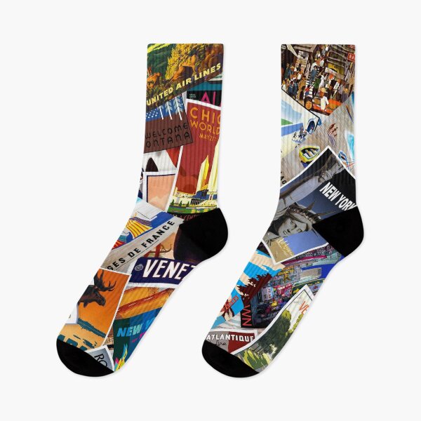 Item preview, Vintage Travel Poster Collage #1 designed and sold by Rockett Graphics.