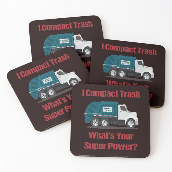Item preview, Garbage Truck I Compact Trash What's Your Super Power? designed and sold by fantasticdesign.