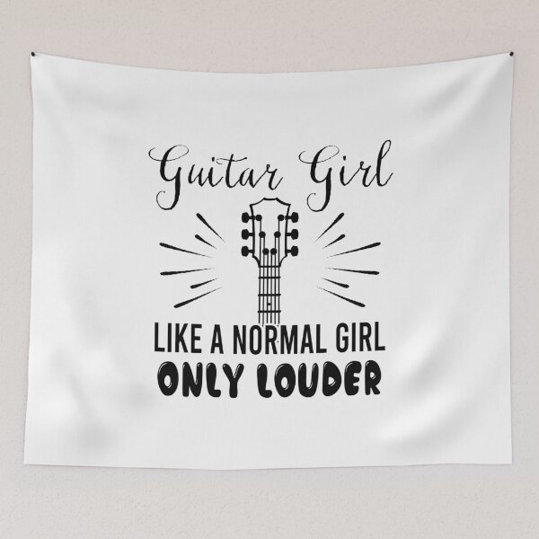 Item preview, Guitar Girl - Guitarist Girl Black White designed and sold by IrinchiDE.