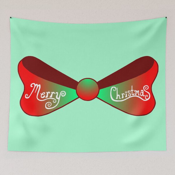 Item preview, Merry Christmas Red and Green Bow  designed and sold by Deborah Camp.