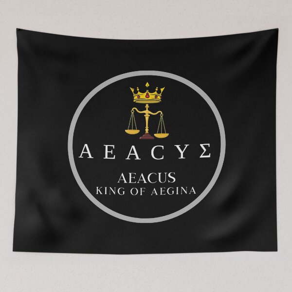 Item preview, Aeacus King of Aegina Greek Demigod Mythology Design designed and sold by OnyxMoonDesigns.