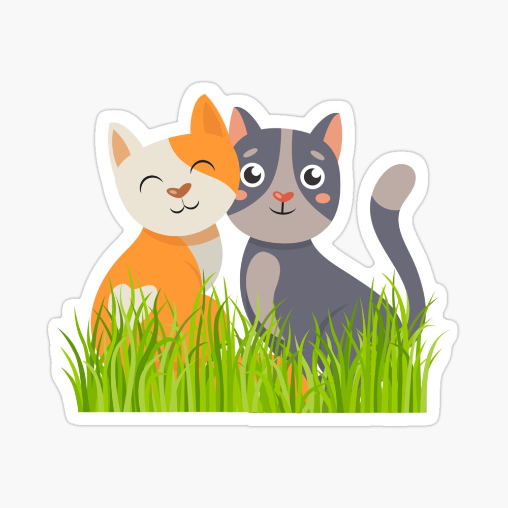 Cute Cat Love Cartoon Vector Icon Illustration. 4835439 Vector Art at  Vecteezy