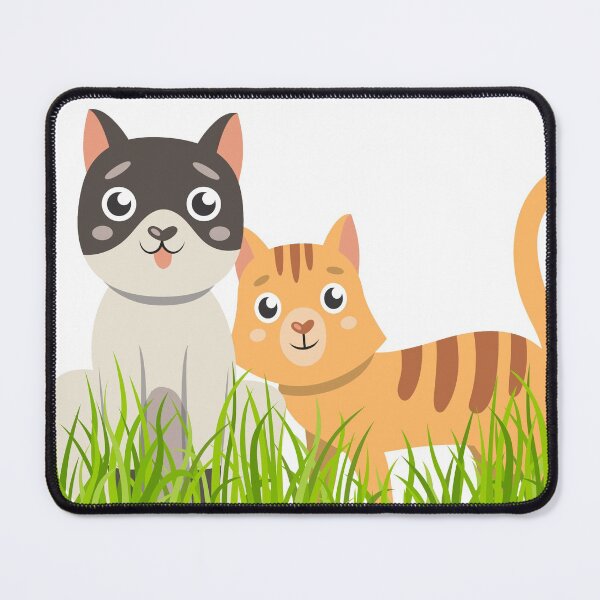 Item preview, Cute cat cartoon characters illustrations set. cats with heart shaped noses, happy fluffy kittens smiling designed and sold by COLORS STORE.