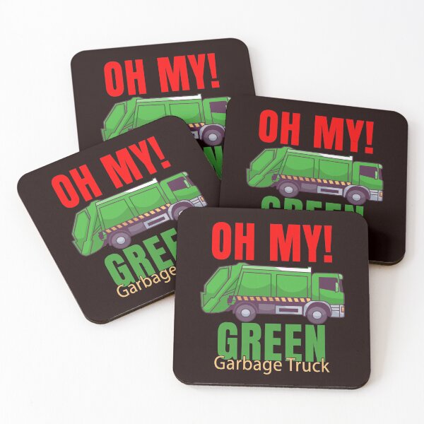 Item preview, Garbage Truck Waste Hauler Workers Oh My Green Garbage Truck designed and sold by fantasticdesign.
