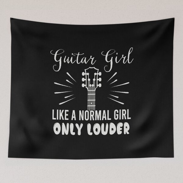 Item preview, Guitar Girl - Guitarist Girl Black White designed and sold by IrinchiDE.