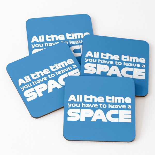 Item preview, All the time you have to leave a space - blue designed and sold by F440.