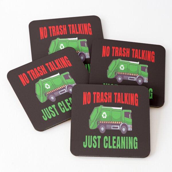 Item preview, Garbage Truck Waste Workers No Trash Talking Just Cleaning designed and sold by fantasticdesign.