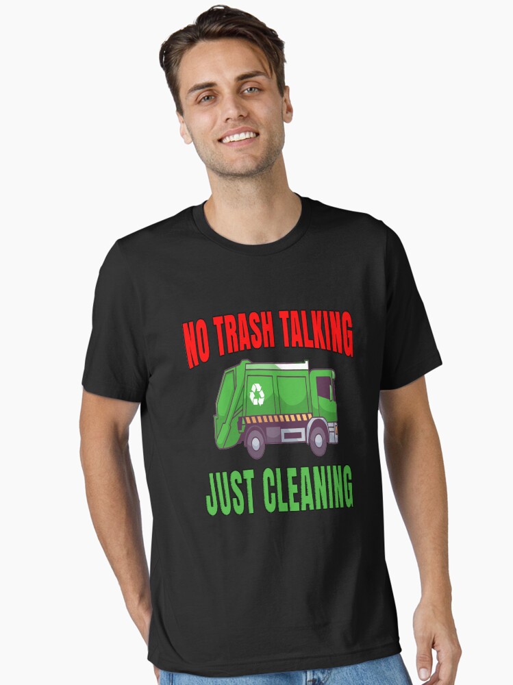 Garbage Truck Waste Workers No Trash Talking Just Cleaning