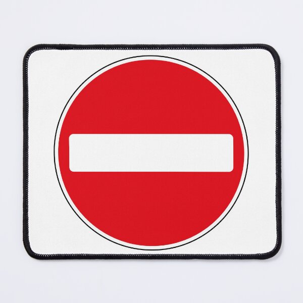 Item preview, UK No Entry Road Sign designed and sold by MintGubbins.