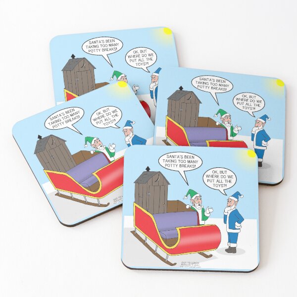 Item preview, Sleigh Outhouse for Santa designed and sold by Out to Lunch Cartoons and More.