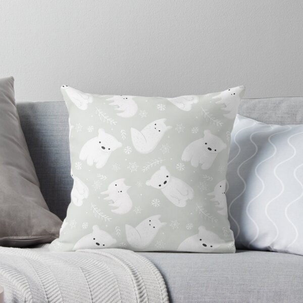 Item preview, Baby Arctic Animals Light Neutral Gray designed and sold by Heather Rosas.
