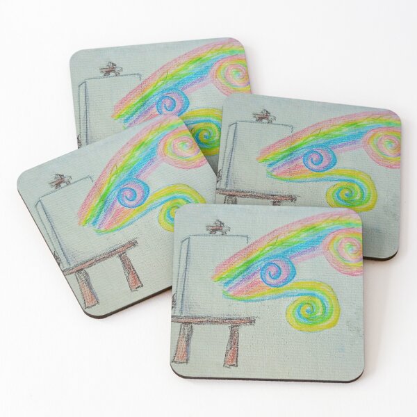 Item preview, Canvas with exploding multicoloured spirals designed and sold by SanMould.