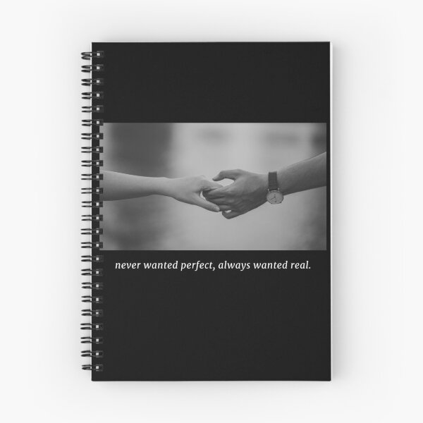 Item preview, never wanted perfect always wanted real  designed and sold by petrichor-store.