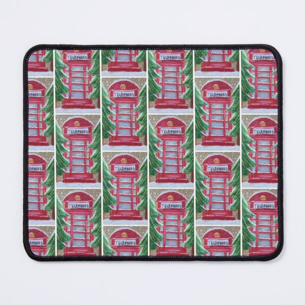 Item preview, Christmas Telephone Box Design designed and sold by ArtByTomRigby.