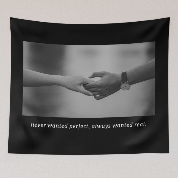 Item preview, never wanted perfect always wanted real  designed and sold by petrichor-store.