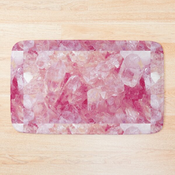 Item preview, Pink Rose Quartz Geode Crystal designed and sold by newburyboutique.