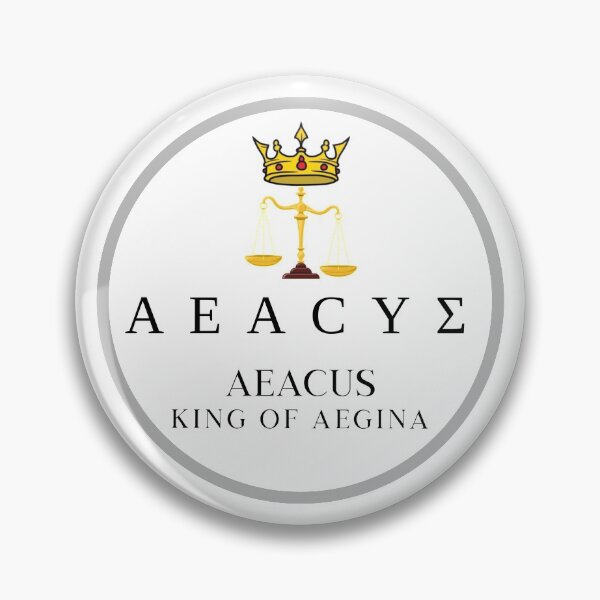 Item preview, Aeacus King of Aegina Greek Demigod Mythology Design designed and sold by OnyxMoonDesigns.