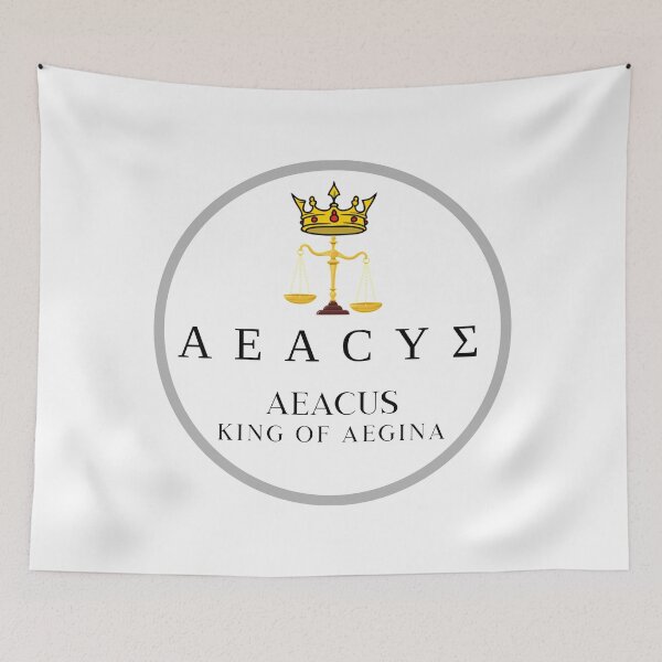 Item preview, Aeacus King of Aegina Greek Demigod Mythology Design designed and sold by OnyxMoonDesigns.