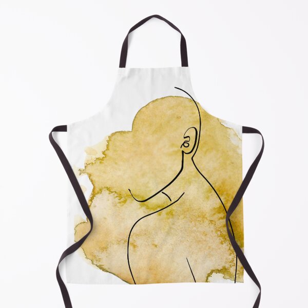 Item preview, Gold watercolor profile designed and sold by Cata-mcd.