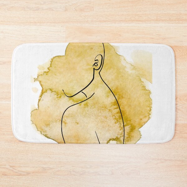 Item preview, Gold watercolor profile designed and sold by Cata-mcd.