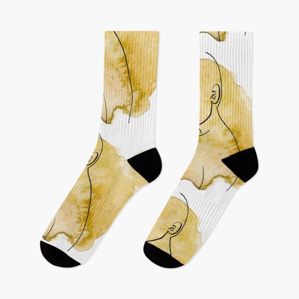 Item preview, Gold watercolor profile designed and sold by Cata-mcd.