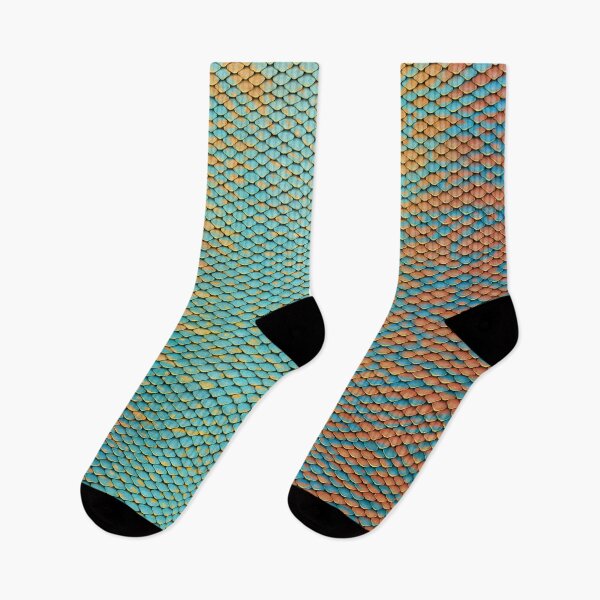 Item preview, Teal Orange Mermaid Scales designed and sold by SeaMonstress.