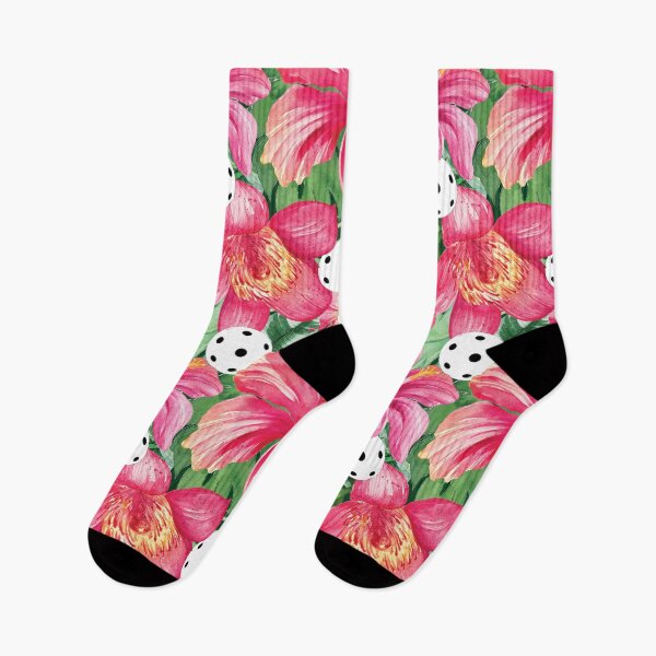 Item preview, Tropical pickleball with hibiscus designed and sold by EvieWoj.