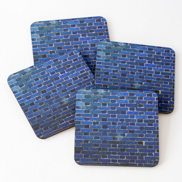 Item preview, blue Brick Wall designed and sold by 2sweetsDesign.