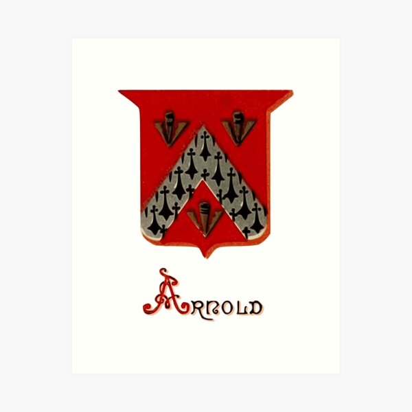 Item preview, Arnold Family Coat of Arms designed and sold by Heraldica.