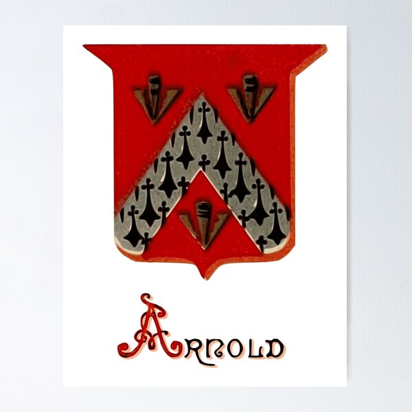 Item preview, Arnold Family Coat of Arms designed and sold by Heraldica.